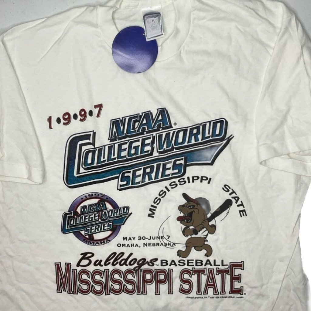 1997 College World Series Baseball Ncaa Bulldogs Baseball Mississippi Shirt